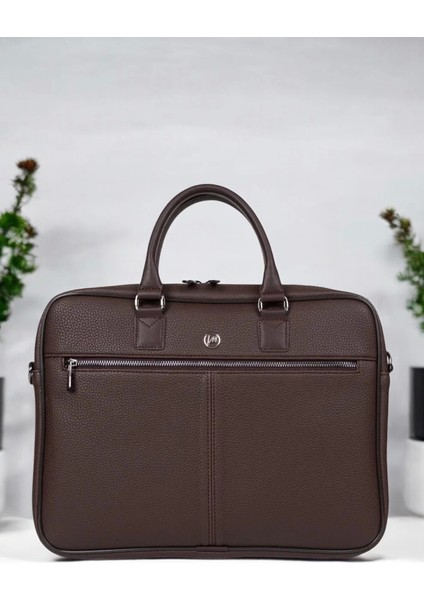 Premium Unisex Kahverengi Laptop & Evrak Çantası 13"-14.6" Inç