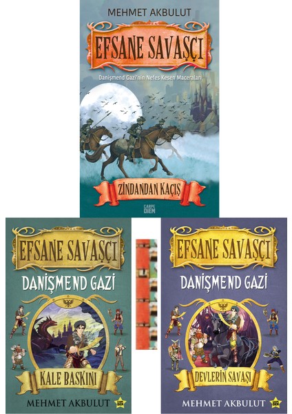 Devlerin Savaşı / Efsane Savaşçı Zindandan Kaçış / Efsane Savaşçı Kale Baskını (3 Kitap) - Mehmet Akbulut