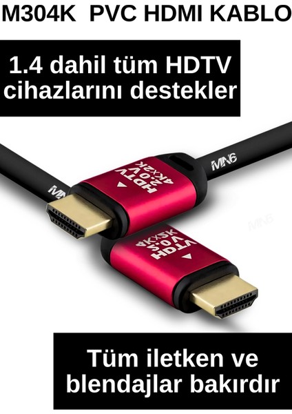 M304K 4K HDMI Kablo/hdmi Kablo 5 METRE-HDR-HDTV2.0-3D-24K Gold-Plated Connector Ultra P HDMI Kablo fiyatları