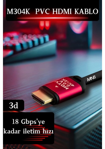 M304K 4K HDMI Kablo/hdmi Kablo 5 METRE-HDR-HDTV2.0-3D-24K Gold-Plated Connector Ultra P HDMI Kablo modelleri