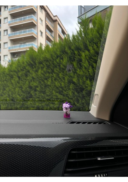 Sevimli Mor Mini Vazo Kokulu ve Çiçek Araba Torpido Aksesuarları, Çiçek Aksesuarları modelleri