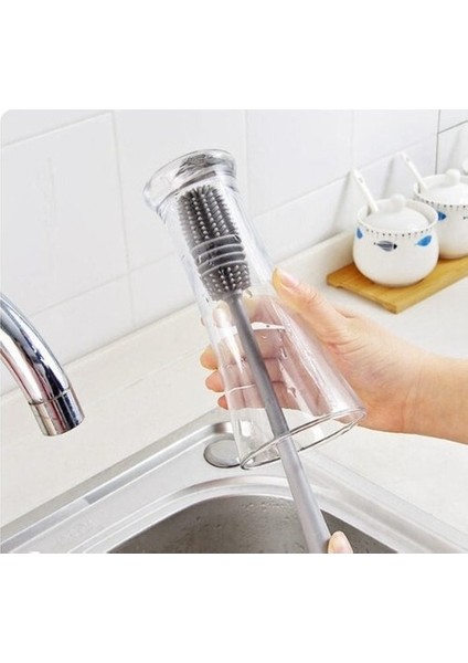 Silikon Uzun Saplı Kavanoz Yıkama Fırçası indirimleri