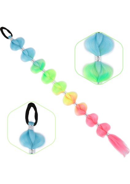 Örgülü Aksesuarlı Lastikli At Kuyruğu / ACM11