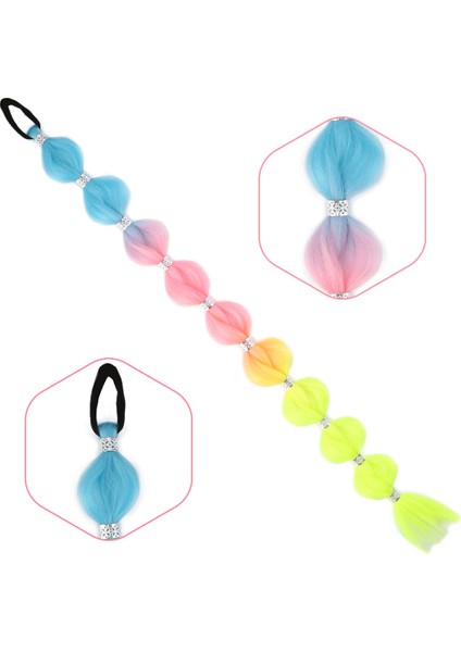 Örgülü Aksesuarlı Lastikli At Kuyruğu / ACM20