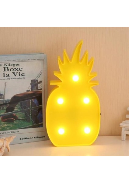 Ananas Şeklinde Ledli Dekoratif Eğlenceli Çocuk Gece Lambası (4881)