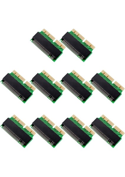 10 Adet Nvme Pcıe M.2 M Anahtar M2 SSD Adaptör Kartı Macbook Air A1465 A1466 Macbook Pro A1398 A1502 Genişletme