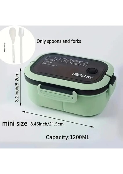 2 Katlı Taşınabilir Yemek Kabı Lunch Box Diyet Beslenme Kutusu Saklama Kabı Çatal Kaşıklı Sefer Tası fiyatları