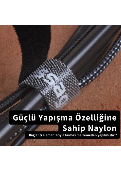 5 metre Cırt Cırt Bantlı Kablo Sarıcı Düzenleyici Organizatör, Kesilebilir Kablo Düzenleyici fırsatları