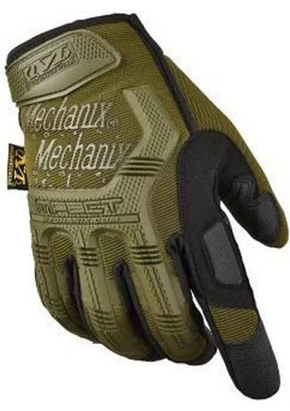 Mechanix Tam Parmak Eldiven-Mechanix Taktik Askeri Personel Iş Eldiveni Haki