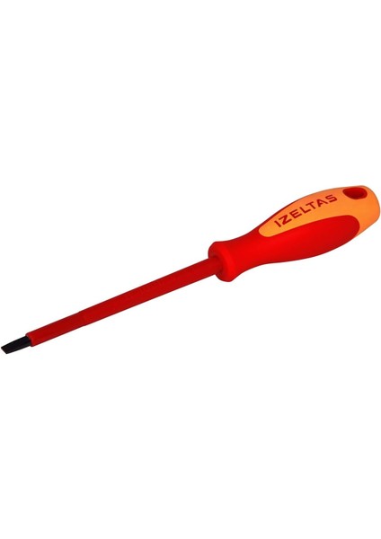 Elektrikçi Izoleli Düz Uçlu Tornavida, 1000 V, Sarı/kırmızı, 6.5 x 150 mm