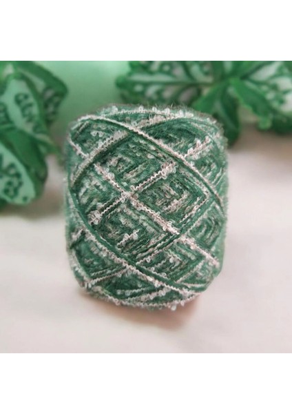 Çift Kat Kid Moher & Yün Buklet Karışımı Tasarim El Örgü 150 gr