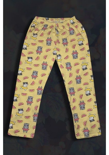 Kız Çocuk Gömlek Yaka Pamuklu Pijama Takımı
