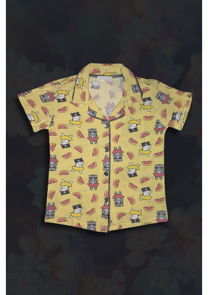Kız Çocuk Gömlek Yaka Pamuklu Pijama Takımı fiyatları