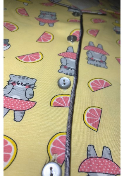 Kız Çocuk Gömlek Yaka Pamuklu Pijama Takımı fırsatları