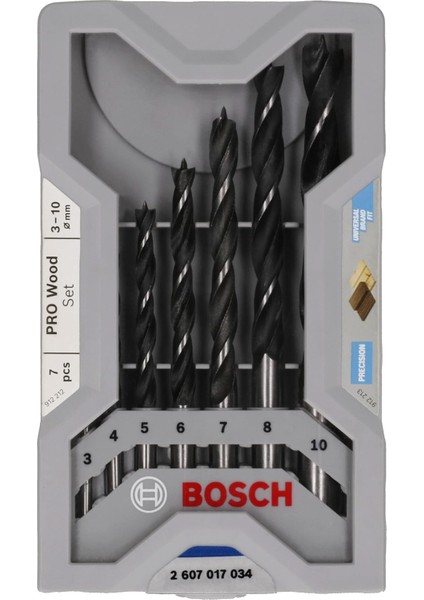 Professional Accessories - Ahşap Matkap Ucu Seti 7 Parçalı