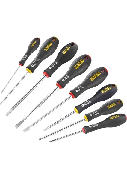 Fatmax Tornavida Seti Düz/yıldız (Sl3.5/5.5/4/6.5/8;ph0/1/2, Krom Vanadyum, Ergonomik) 0-65-437