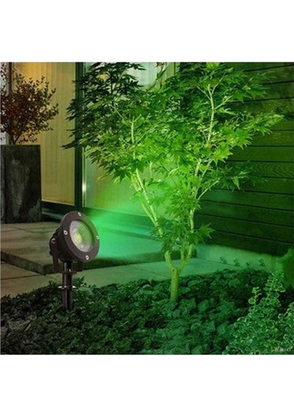7W LED Kazıklı Bahçe Armatürü (Yeşil)