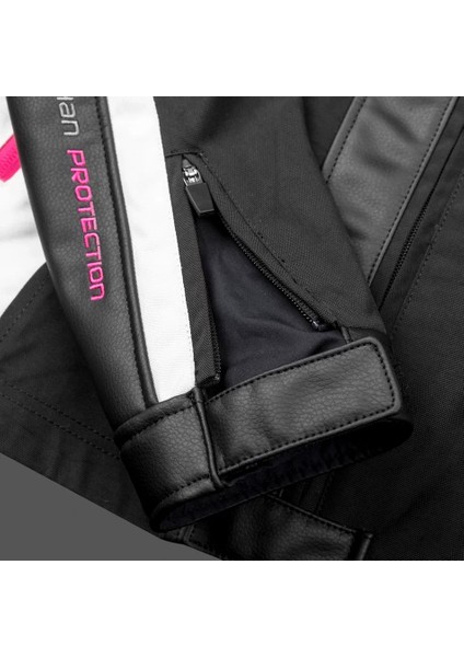 JK152W Kadın Motosiklet Montu (Pembe/siyah) fırsatları