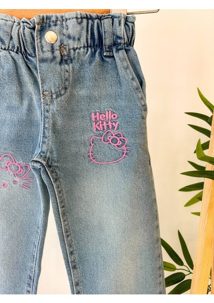 Hello Kitty Kız Çocuk Kot Pantolon