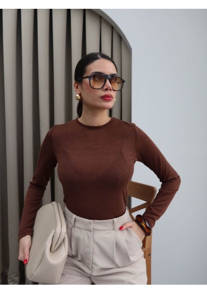 Sıfır Yaka Transparan Body