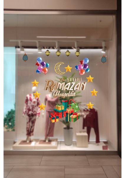 Hoş Geldin Ramazan Duvar ve Vitrin Süsü