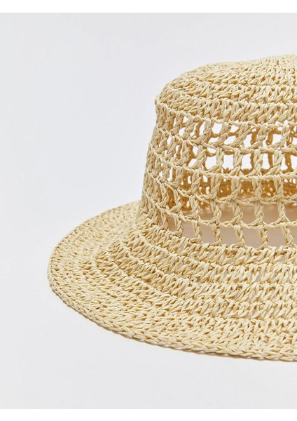Kadın Doğal Örgü Hasır Şapka Plaj Şapkası fiyatları