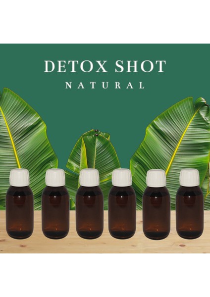 6 Adet Deto x Şişesi Ginger Shot Amber Cam Çok Amaçlı 100 ml