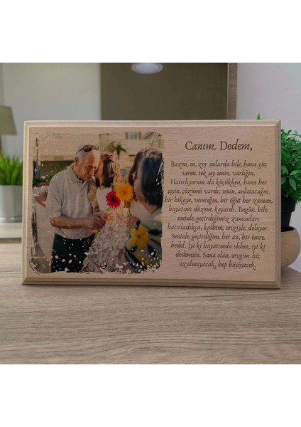 Dekoratif Ahşap Fotoğraf Çerçevesi, Kişiye Özel Doğal Ahşap Masa Üstü Çerçevesi indirimleri