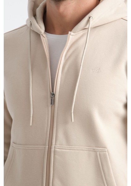 Bej Erkek Eşofman Takımı Kapüşonlu Kışlık Iç Detayı Kuzu Görünümlü modelleri