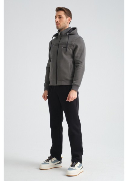 Premium Kışlık Erkek Eşofman Takımı Regular Kapüşonlu fırsatları