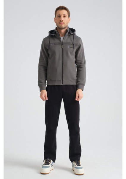 Premium Kışlık Erkek Eşofman Takımı Regular Kapüşonlu indirimleri