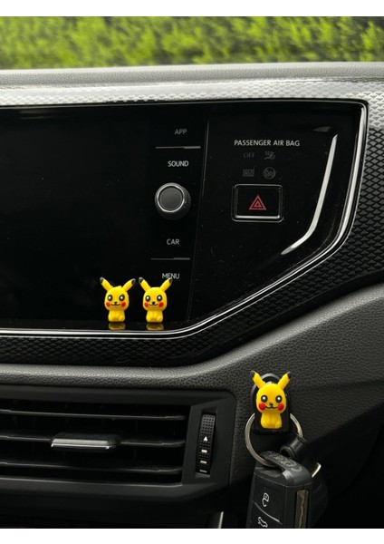 Pikachu Torpido Aksesuar ve Torpido Askılığı Set 3'lü Araba