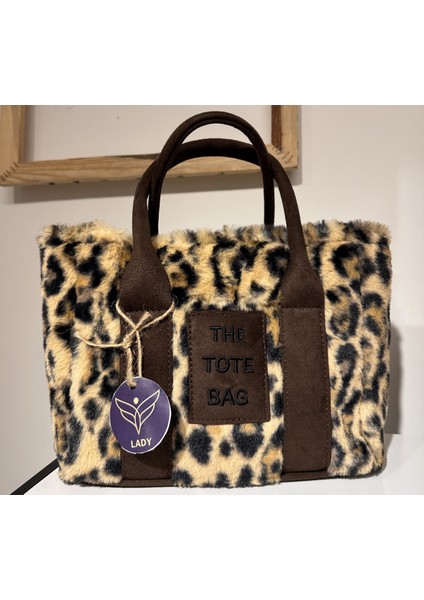 Peluş Leopar Çanta