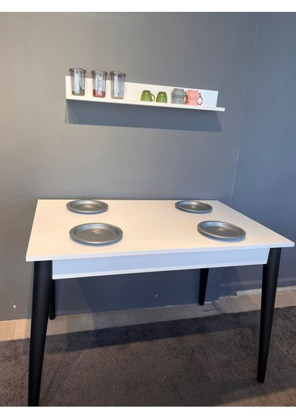 70*110 Sabit Küçük Yemek Mutfak ve Balkon Masası