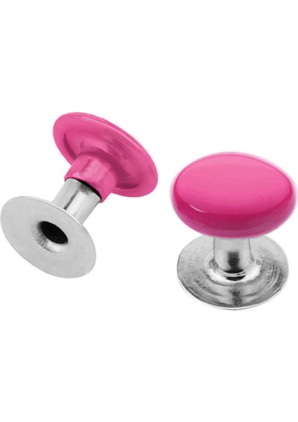 5 mm 00 No Fuşya Pembe Renkli 30 Adet Perçin Rivet
