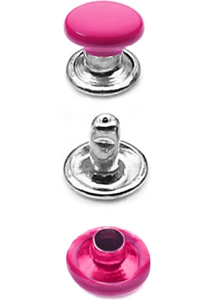 5 mm 00 No Fuşya Pembe Renkli 30 Adet Perçin Rivet