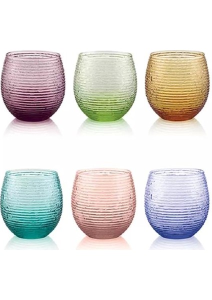 Ivv Multıcolor 6lı Renklı Su Bardak Seti 25 cl
