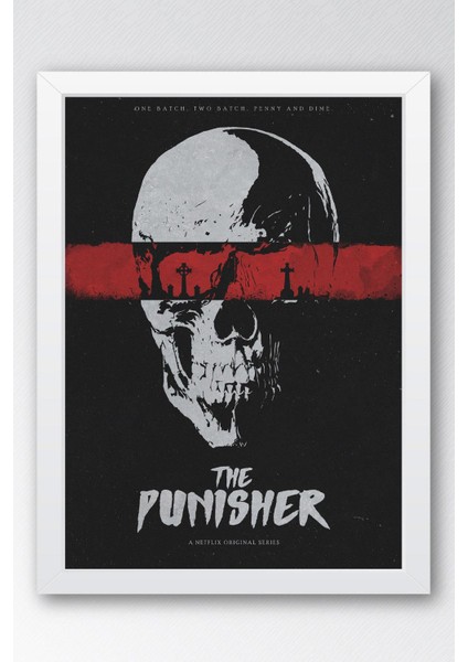 The Punisher Çerçeveli Tablo - Marvel Dizi Posteri Tablo