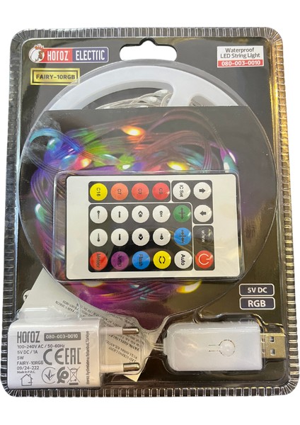 Horoz 080-003-0010 Rgb 5V 5W/M Şerit LED - 10 Metre