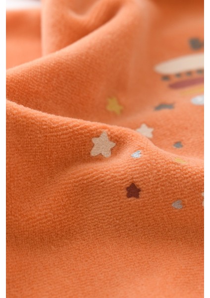 Bebek Star Kadife Ayaklı Tulum, %80 Organik Pamuk & %20 Polyester, Bebek ve Yenidoğan Serisi - CSYK6003 fırsatları