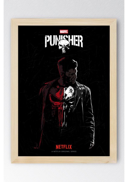 The Punisher Çerçeveli Tablo - Marvel Dizi Posteri Tablo