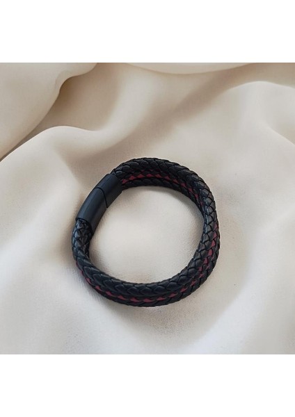 Bileklik Hakiki Deri Örgü Unisex 20 cm Bilezik Takı Aksesuar modelleri