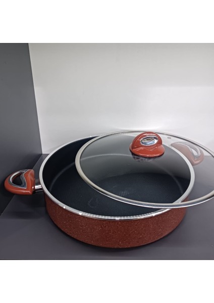 Titan Granit 28 cm (Karnıyarık, Pilav,dolma) Basık Tencere