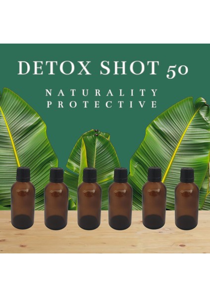 6 Adet Detox Şişesi Ginger Shot Amber Cam Çok Amaçlı 50ML fiyatları