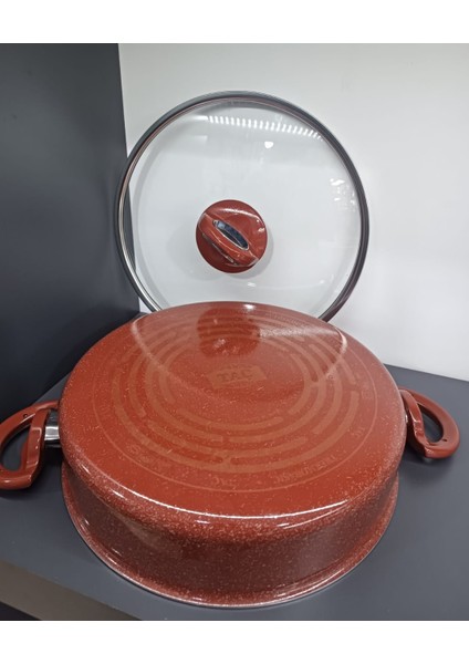 Titan Granit 24 cm ( Karnıyarık, Pilav,dolma) Basık Tencere