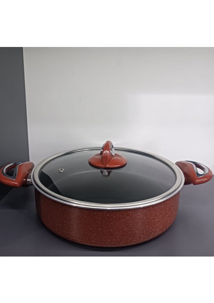 Titan Granit 22 cm ( Karnıyarık,pilav,dolma) Basık Tencere