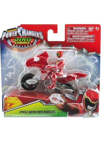 Power Rangers Dino Charge Cycle With Red Ranger Figür ve Motor Seti 97016
