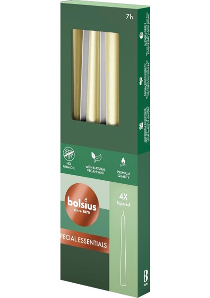 Metalik Gümüş Renkli Konik Mumlar 4 Paket - 24,5 cm - 7 Saat Yanan Damlamayan Mumlar - Akşam Yemeği, Parti, Düğün Dekoru Için Uzun Mum Seti fiyatları