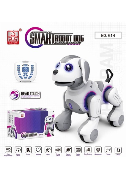 G14 Kumanlı Şarjlı Smart Interaktif Akıllı Robot Köpek -Vardem Oyuncak