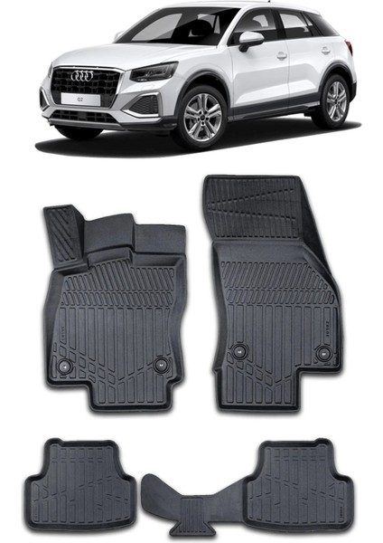 Audi Q2 3D Pro Havuzlu Paspas 2017-2023 A+ Kalite